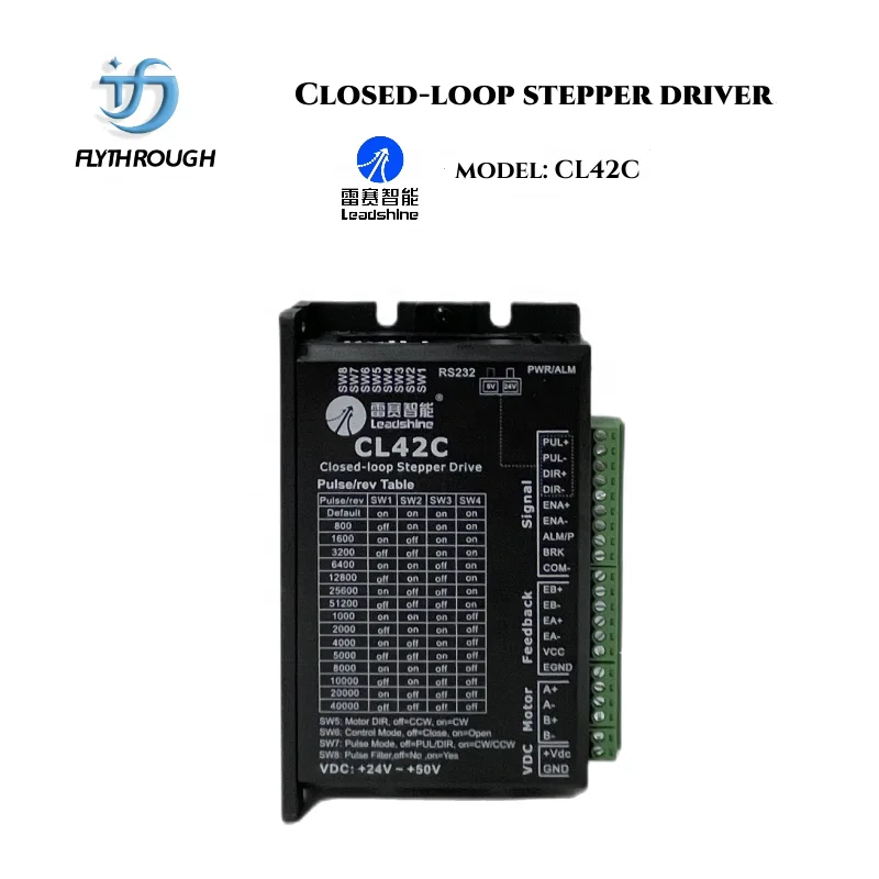Hybrid leadshine nema17 шаговый двигатель с замкнутым контуром или контроллер сервопривода CL42