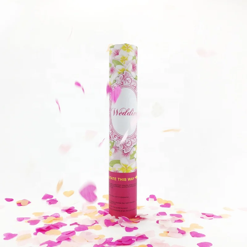 Party Novelties Air Compressed Custom Shape Confetti Cannon for Wedding Favors