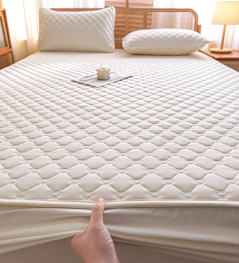 Wholesale New Design Water proof Breathable Soft bed fitted sheet Mattress Protector Quilted Waterproof Mattress Cover