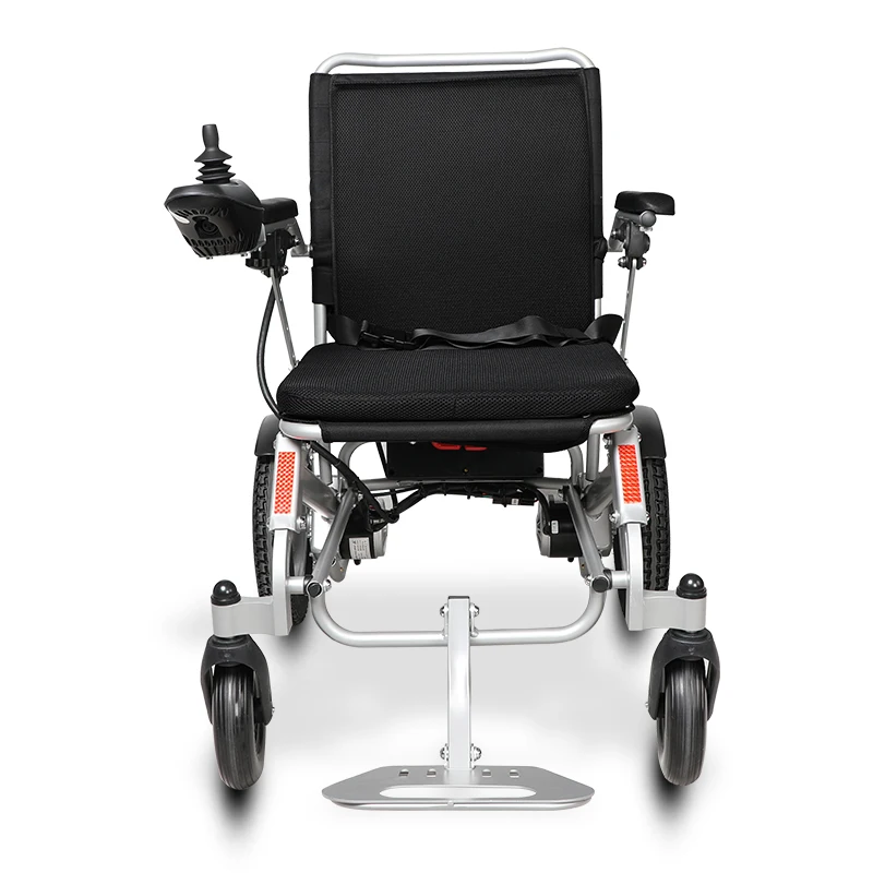 Factory Aluminum Alloy Portable Foldable Lightweight Power Wheel Chair Electric Wheelchair For Disabled