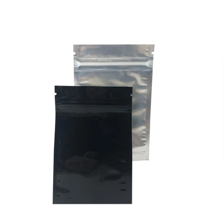 Free Samples  Heat Sealable Flat Zipper Plastic Dried Meat Biltong Food Packaging Resealable 3 Side Sealed Polythene Bag