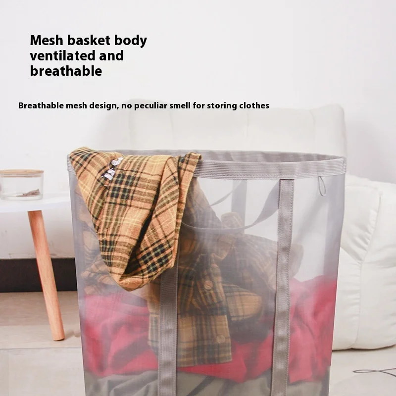 Foldable PP Material Dirty Clothes and Intimates Storage Basket for Bathroom and Clothes Closet