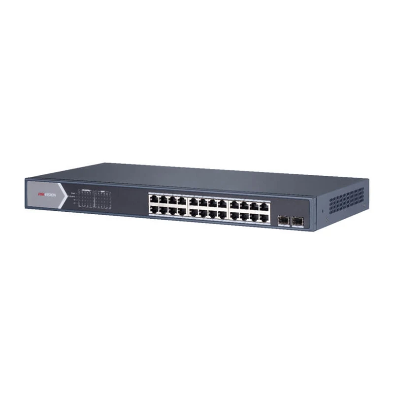 Сетевой коммутатор Hik 24 порта гигабитный неуправляемый Переключатель POE