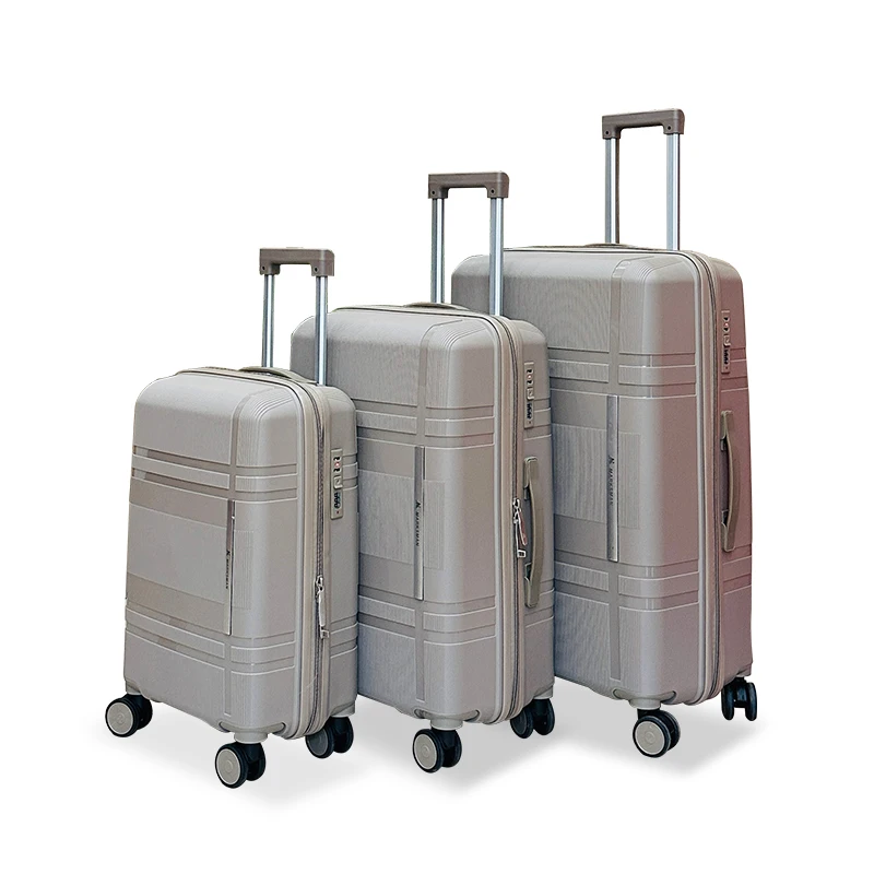 AN Spinner Luggage Rack With Secure Tags Top Case Panniers Hotel PP Plastic Baggage Set