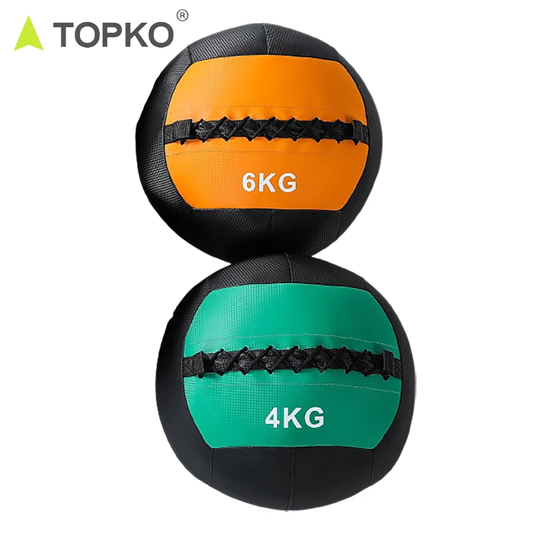 TOPKO Custom Print Home Gym Equipment Medicine Ball Fitness PVC Wall Ball