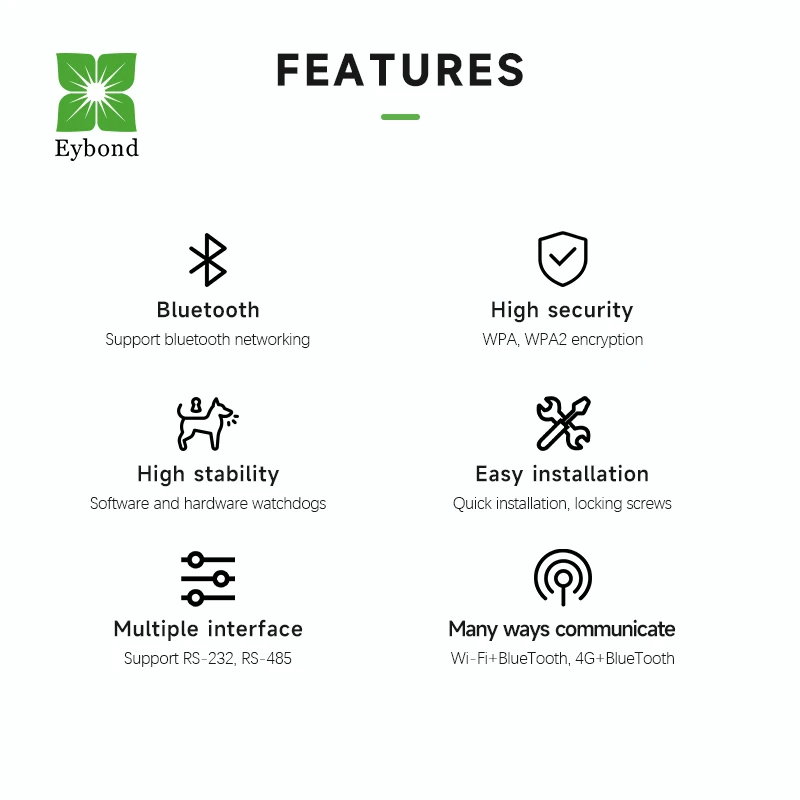 Eybond Wi-Fi RS-485 RS-232 TTL IP65 RJ45 мониторинг беспроводной сети всех инверторов данных бренда