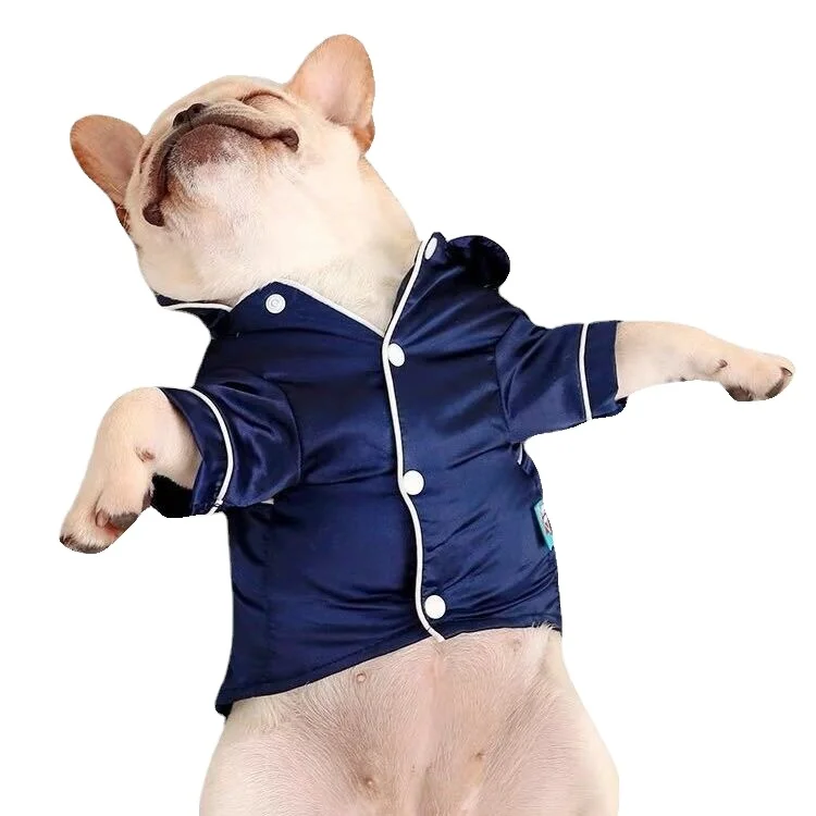 Popular Comfortable silk pet pajamas Clothes for Wholesale Pets Clothes