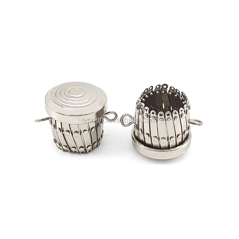 Metal Expandable Handbag Purse Frame Kiss Lock Clasp Bag Clutch Frame