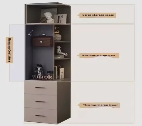Factory Custom Bedroom Closet Furniture Modern Design Wardrobes With Glass Doors Wardrobe Cabinet
