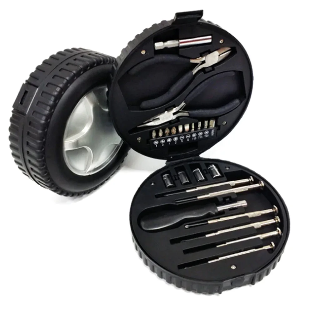 24 pcs tire shape tool kit car repair tool kit set