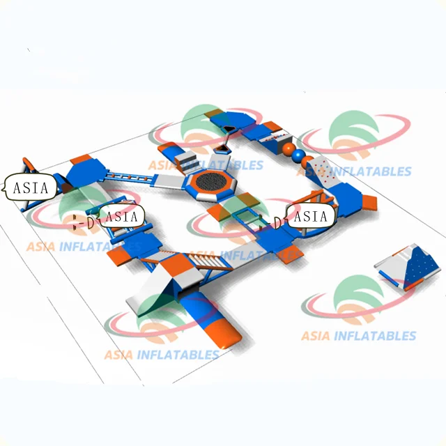 Hot Sale l Inflatable Water Park On Sea , Inflatable Floating Water Aqua Amusement Park Equipment Game