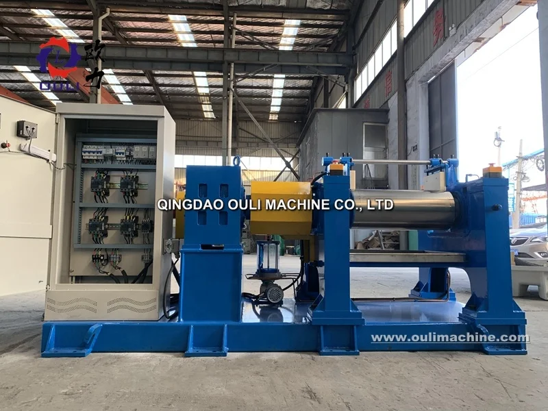 Прямая поставка с завода qingdao ouli открытая мельница двухвальная машина для смешивания силиконовой резины силикона