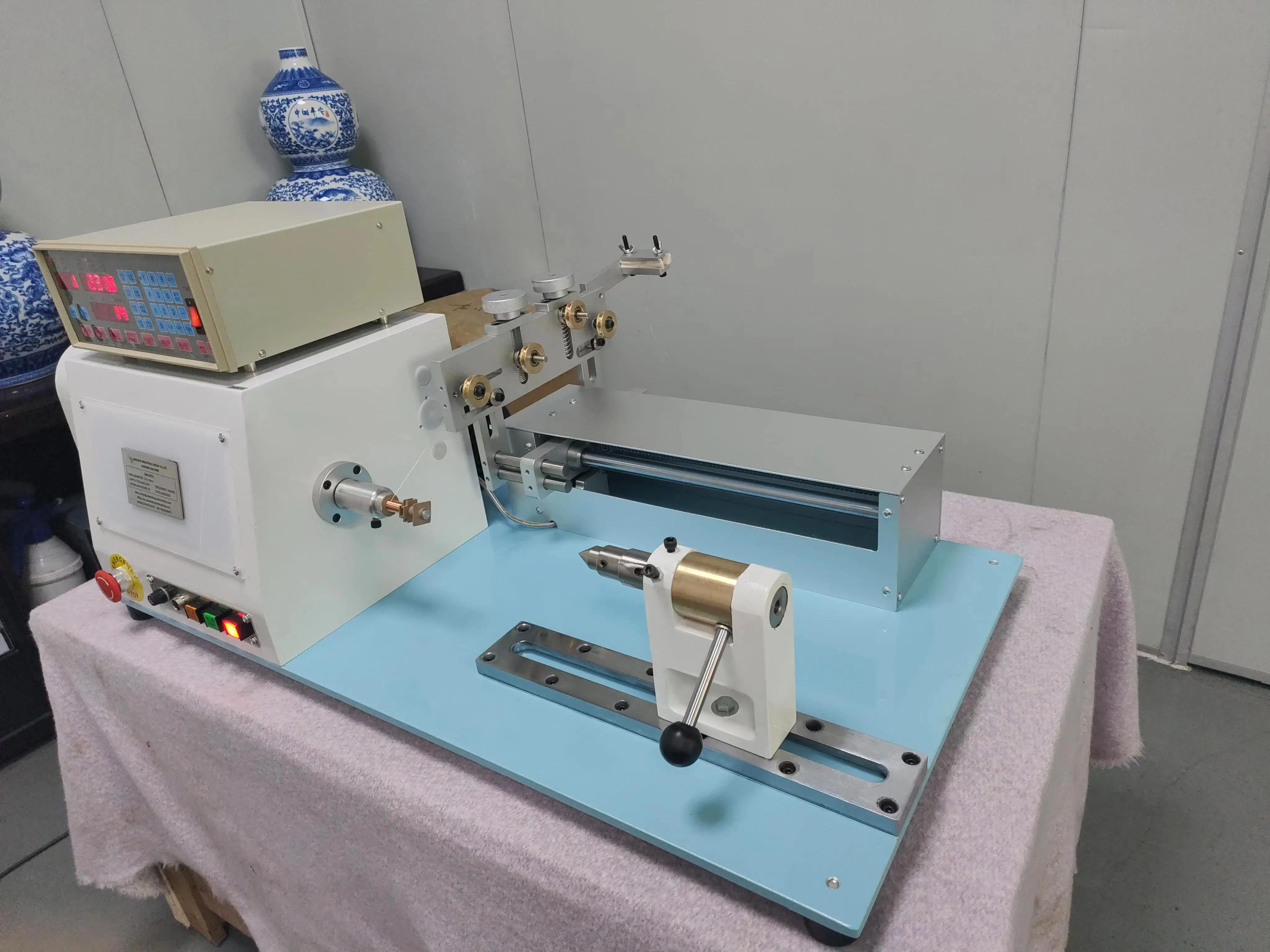 Hot Sale Automatic 4-Phase Stepping Motor Cnc Controller 1.6mm Copper Wire Spool Voice Coil Manual Winding Machine for Winding