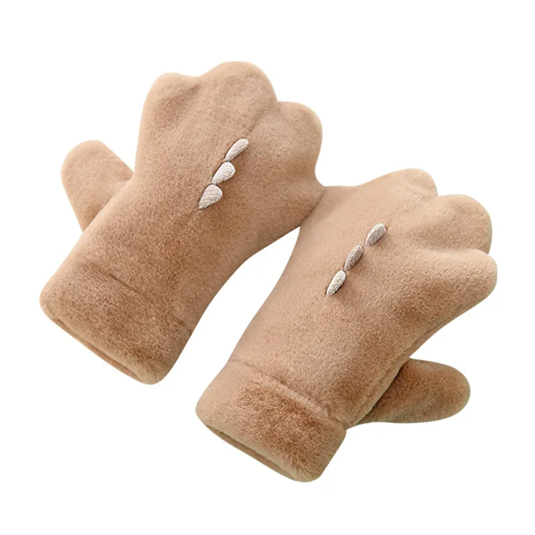 paw cat claw gloves Daily Life mitten Artificial rabbit fur 100% polyester mitten