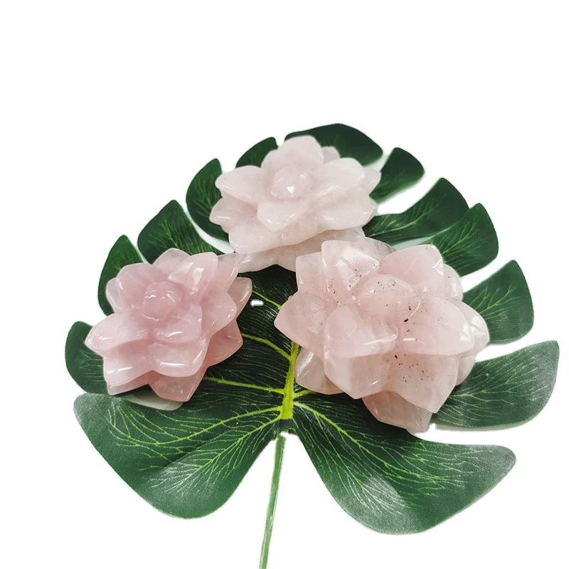 
Fashion High Quality Popular Natural Rose Carved Polished Ornaments For Gifts LSY 