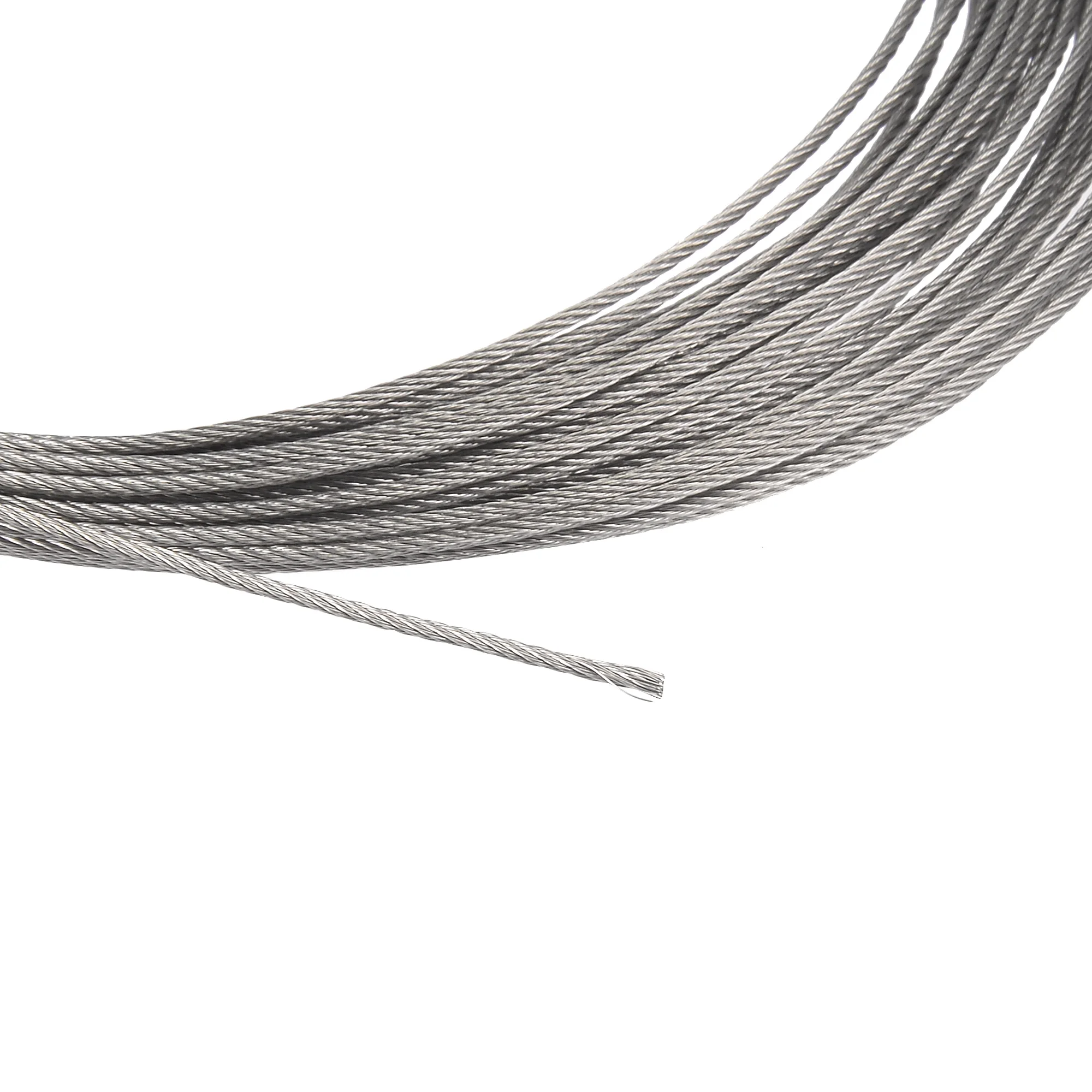 High Tensile Strength SS304 SS316 Stainless Steel Wire Rope 3mm