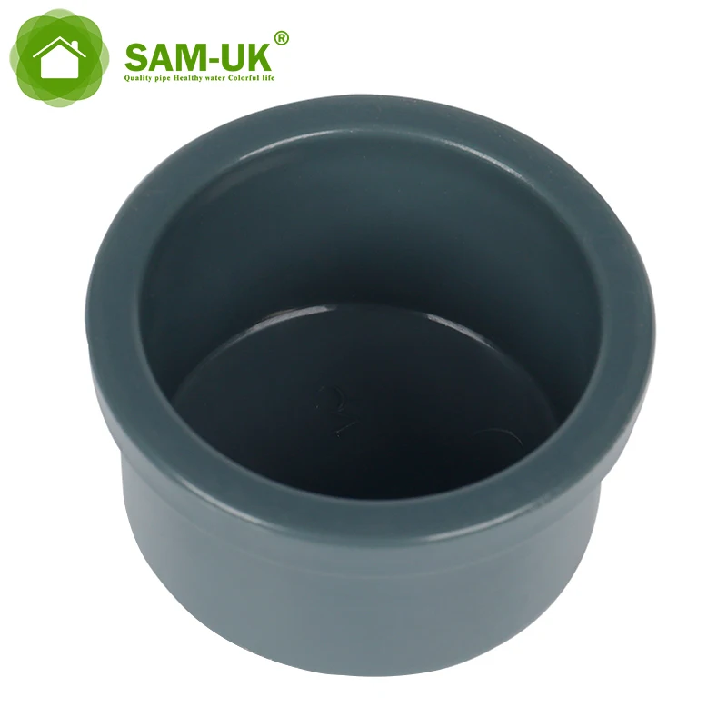 20-110 Factory production wholesale sale in the current season pipe end cap pvc pipe and fitting end cap adapter