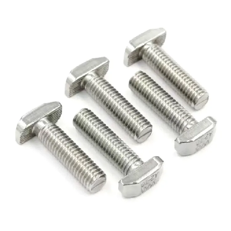 M5 M6 M8 stainless steel Bolts for solar T-Slot T bolt T screw Square head bolts T-head screw chute T-bolt