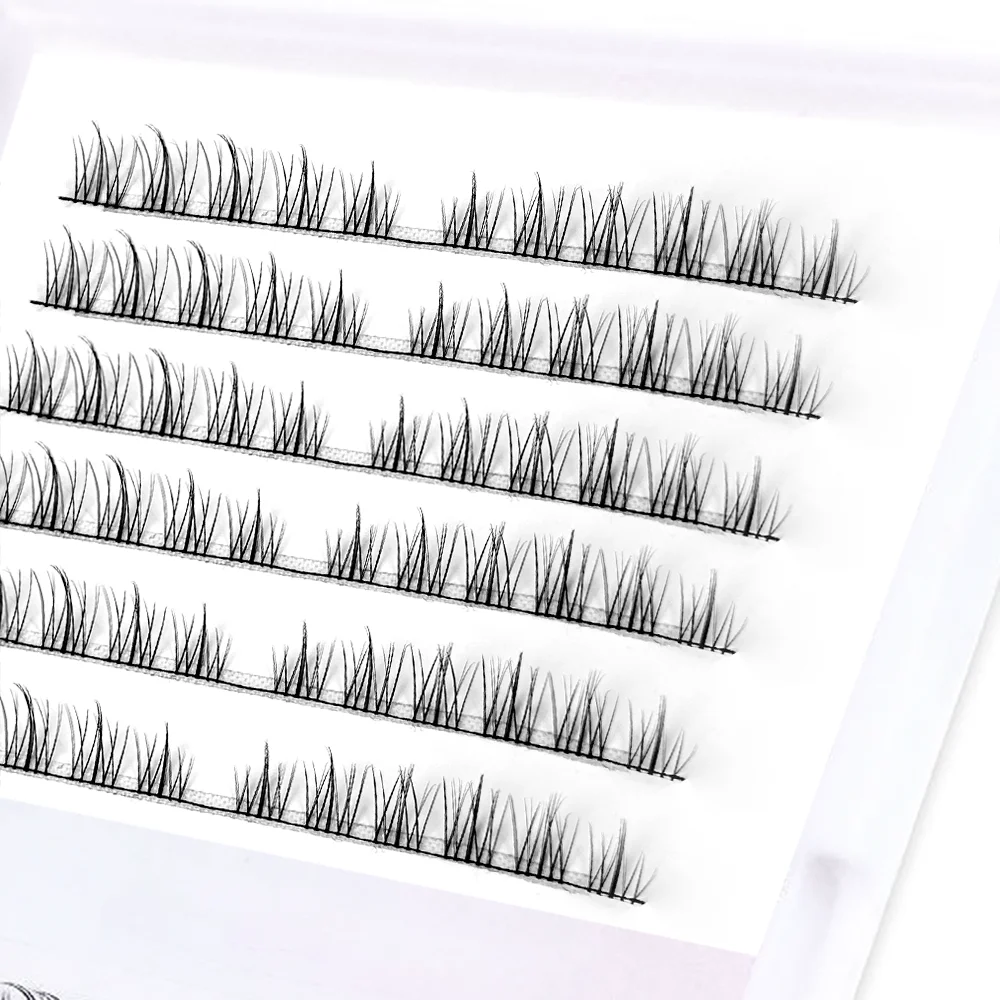 hot selling Private Label diy Eyelash kit clear band 18-25 MM segment diy lash cluster eyelash extension kit