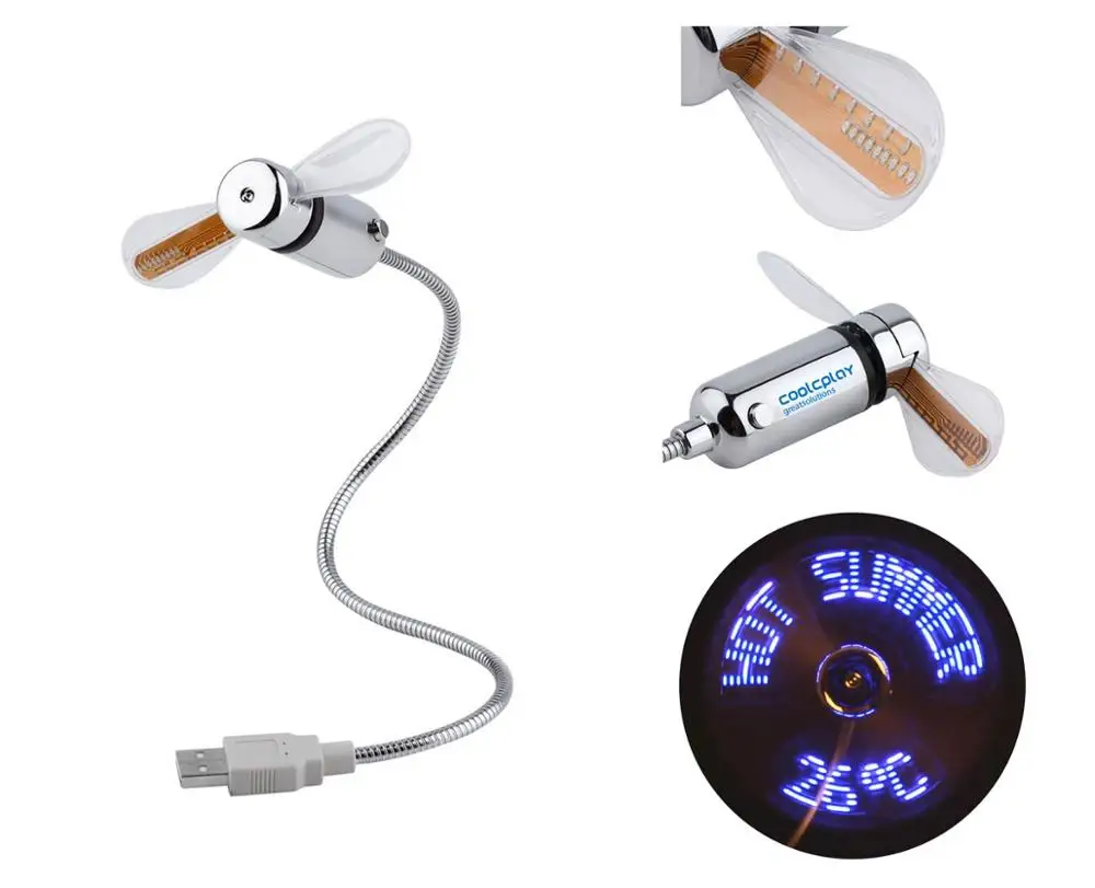 Горячая Распродажа USB запрограммированный светодиодный вентилятор сообщений