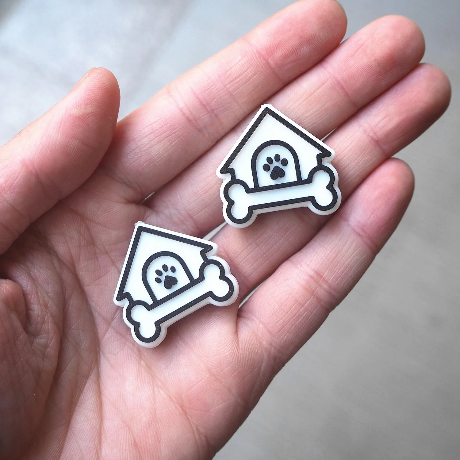 Fashion Food Grade Baby Teething Pacifier Chain DIY Accessories Nursing Chewing Dog House Focal Beaded Pens