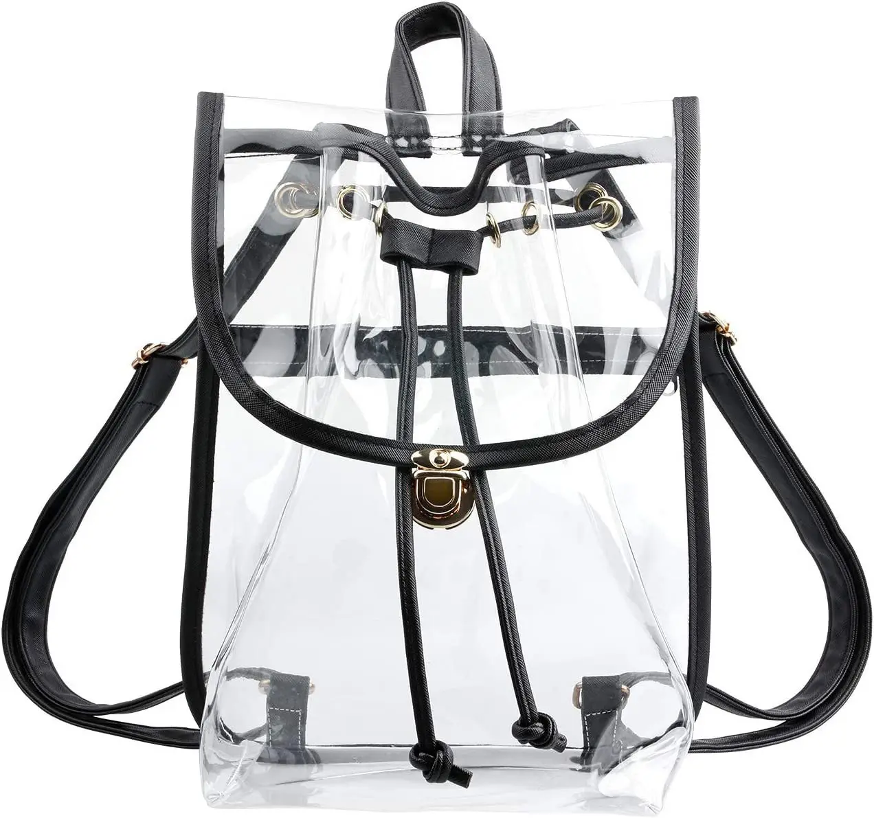 Heavy Duty  PVC Transparent Backpack Outdoor Travel Backpack Stadium Visible Backpack Spot