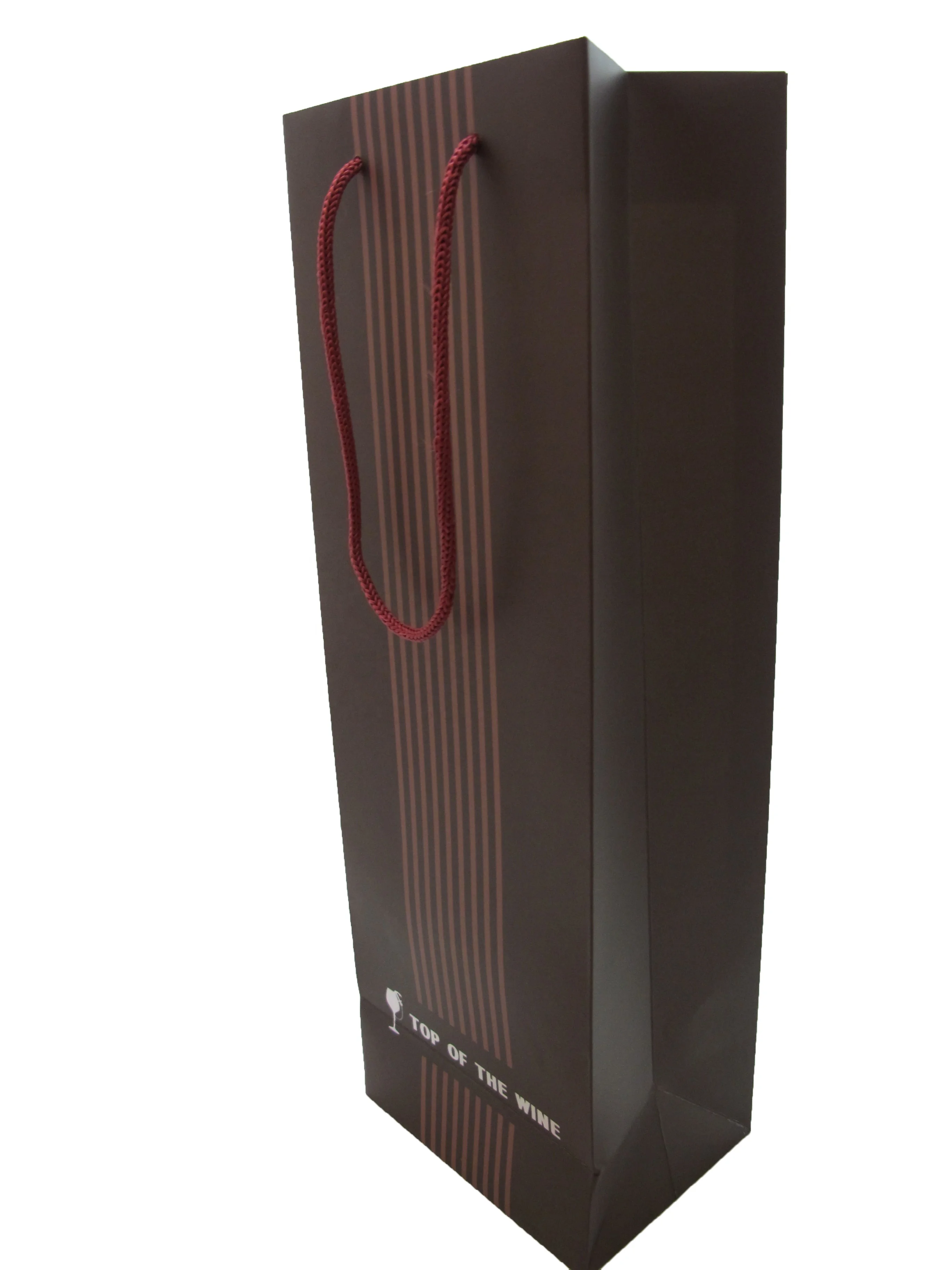 Eco-friendly Custom Design Printed Logo Low Price Chinese Manufacturer Grey Paper Wine Packing Box with Bags Wine Packing