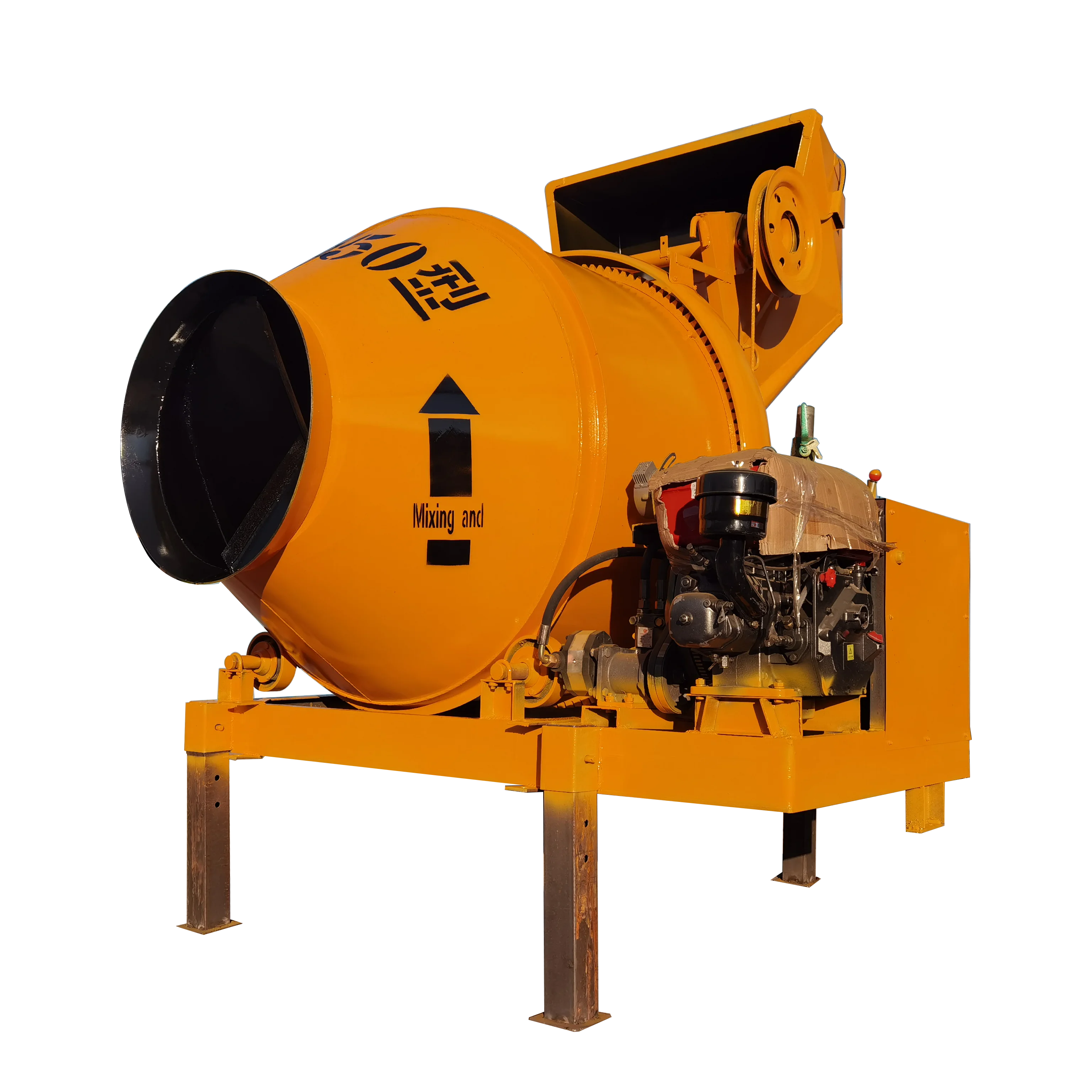 Hot Sale Small Diesel Concrete Mixer  High Efficiency Self  Lift Concrete Mixer Diesel Self Loading Cement Mixing Machine