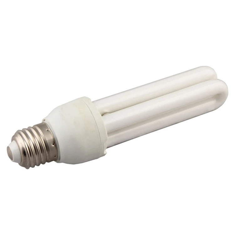 
wholesale half spiral e27 2u 18w cfl bulb energy saving light with skd parts raw material 