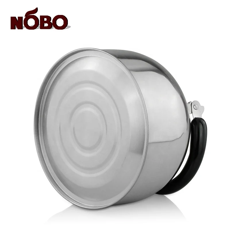 Высококачественный портативный цветной дорожный чайник из нержавеющей стали 304 индукционный со свистком