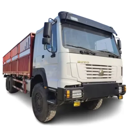 Hot Sale HOWO 10 Wheeler 6x6 Cargo Truck 371 380hp 35t Flatbed Diesel Heavy Trucks Price