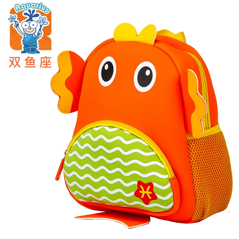 
Оптовая продажа, неопреновые детские рюкзаки с 3D рисунками из мультфильмов для школьников 