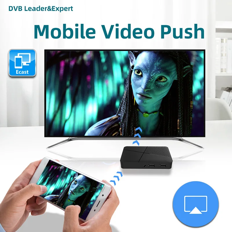 Full HD CCAM NEWCAM DVB-S2 Small TV Box DVB S2 Tvbox Set Top Box FTA Satellite TV Receiver