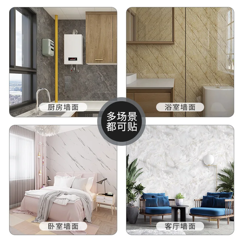Top quality waterproof Thickness 2.6mm Self adhesive panel de pared 3D pe foam marble wall tile sticker