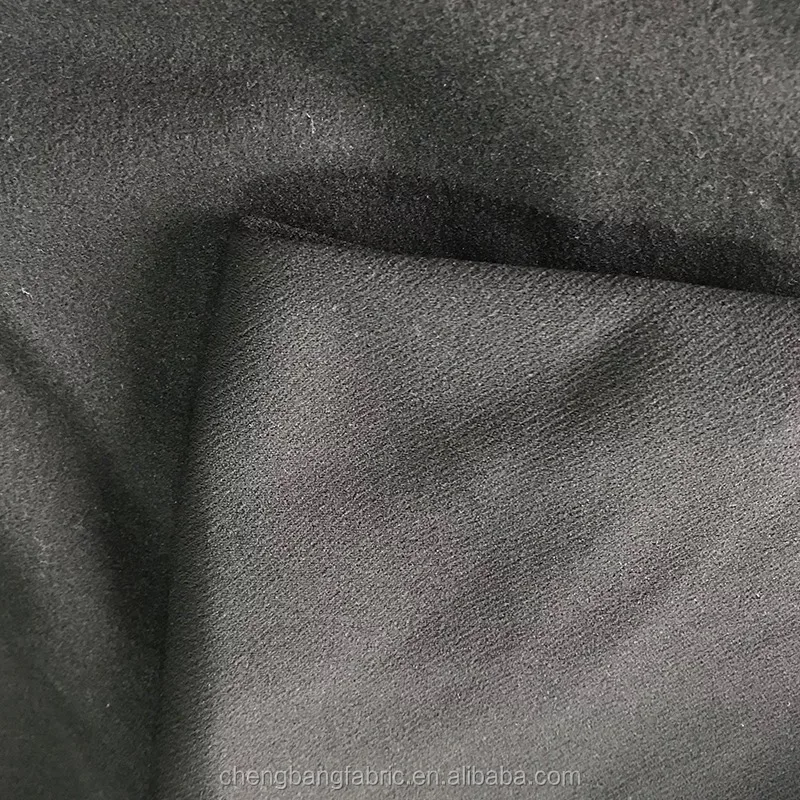 30s Rayon Nylon Spandex One Side Brushed Ponte de Roma Tricot Twill Fabric from Factory Supplier