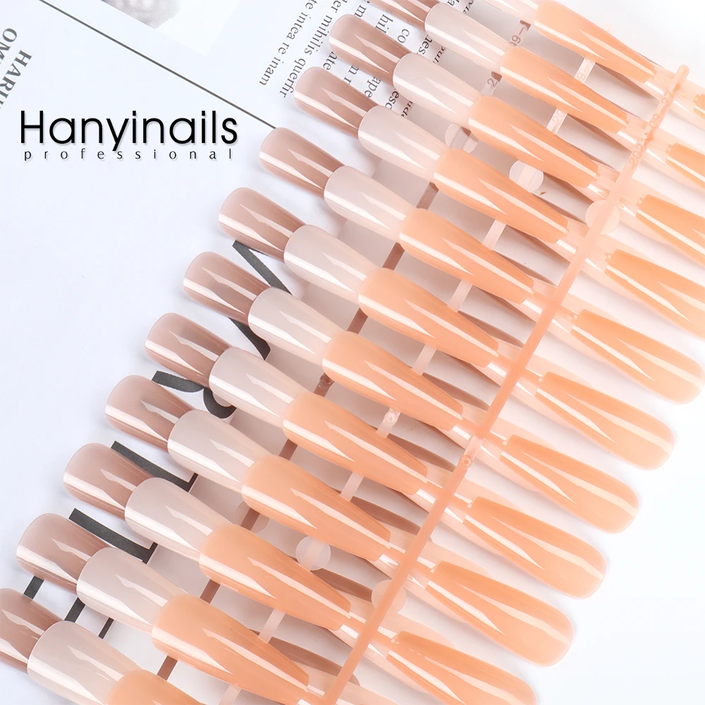 Hanyinails искусственные ногти профессиональные принадлежности для ногтей гелевые Типсы Мягкий гель полное покрытие нажимные