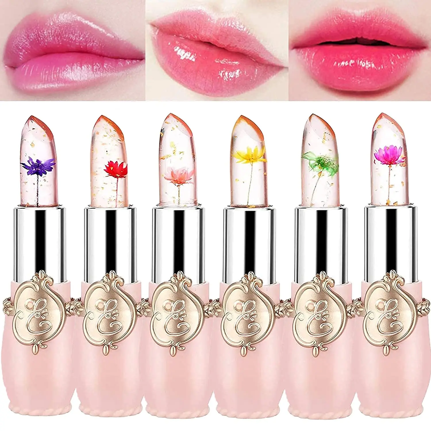 Satisfaction Guarantee Ointment 6 Colors Pink Honey Peach Flavor PH Color Changing Lip Balm For Flaky Lips
