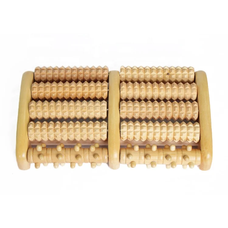 Amazon Best Seller wooden foot massage Stress Relief Spa Health Care Therapy Anti Cellulite Wood Roller Therapy Tool