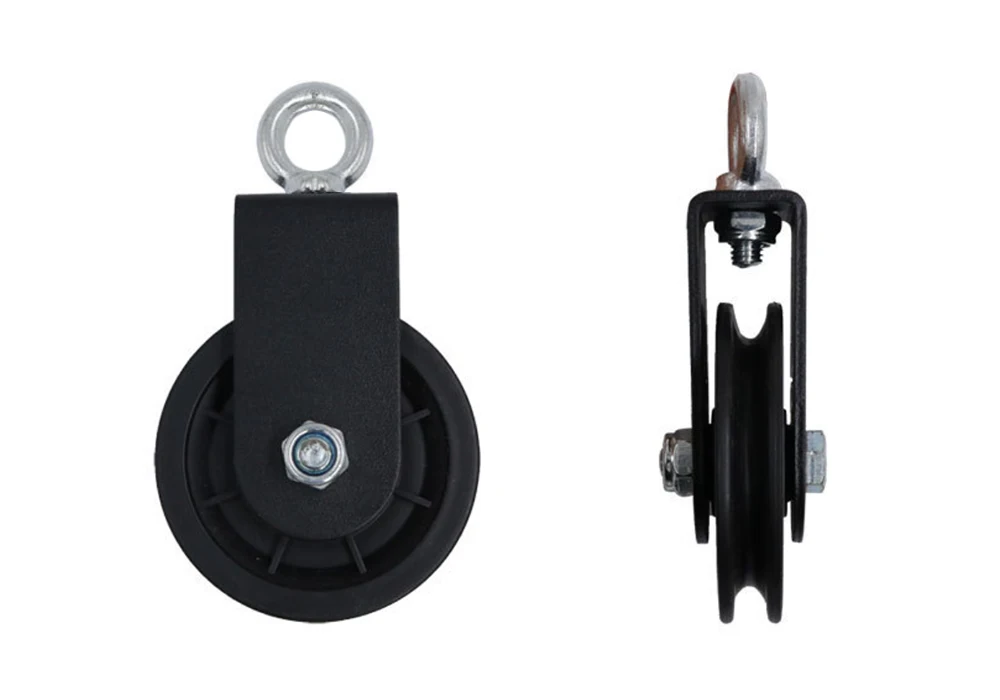 Home Gym Fitness Accessories Adjustable LAT and Lift Pulley System Triceps Pull Down Power Training Set With Pulley