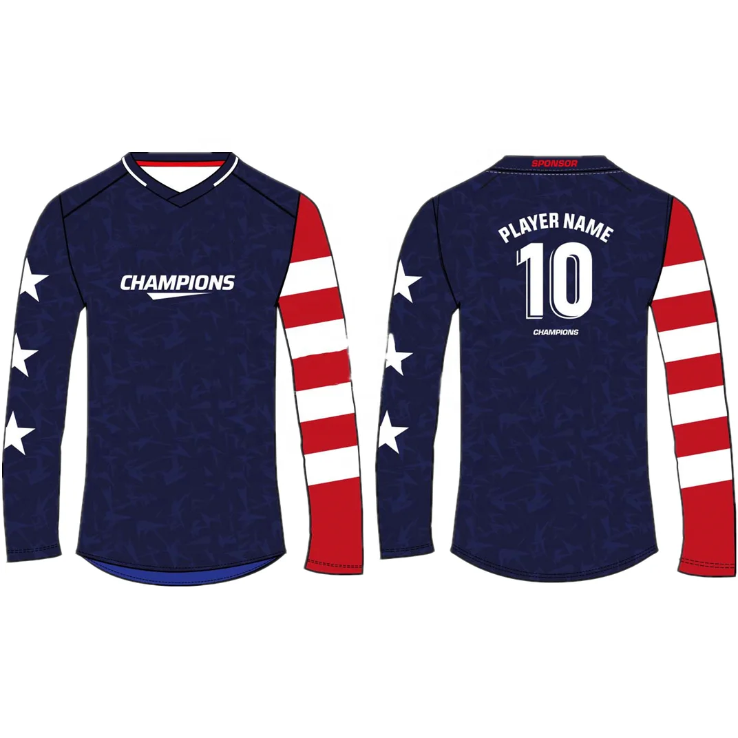 Wholesale racing motocross jersey set custom sublimation BMX jersey manufacturer