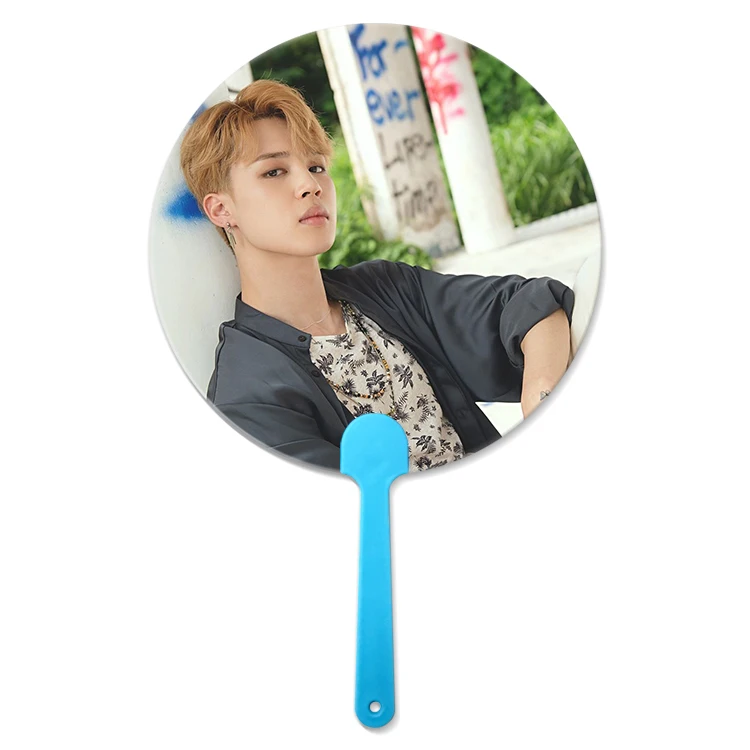 16x17cm Flip &3D lenticular handfan for Korea Star Promotional 3D Hand Fan For Korea Celebrity