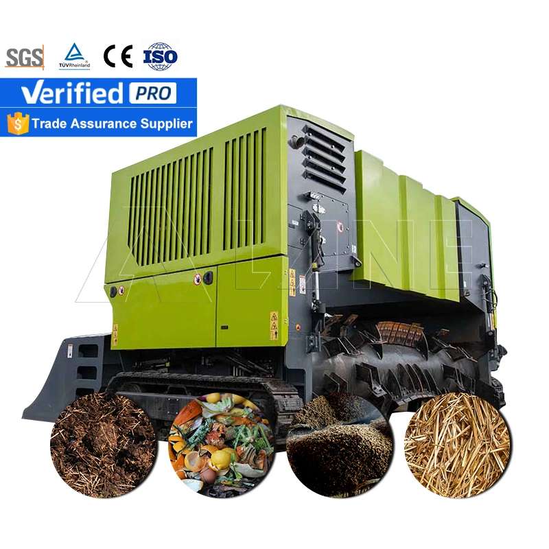 LANE Rabbit Manure Aerated Compost 2000L Self-Operating Compost Turner Compost Turner Machine Tractor
