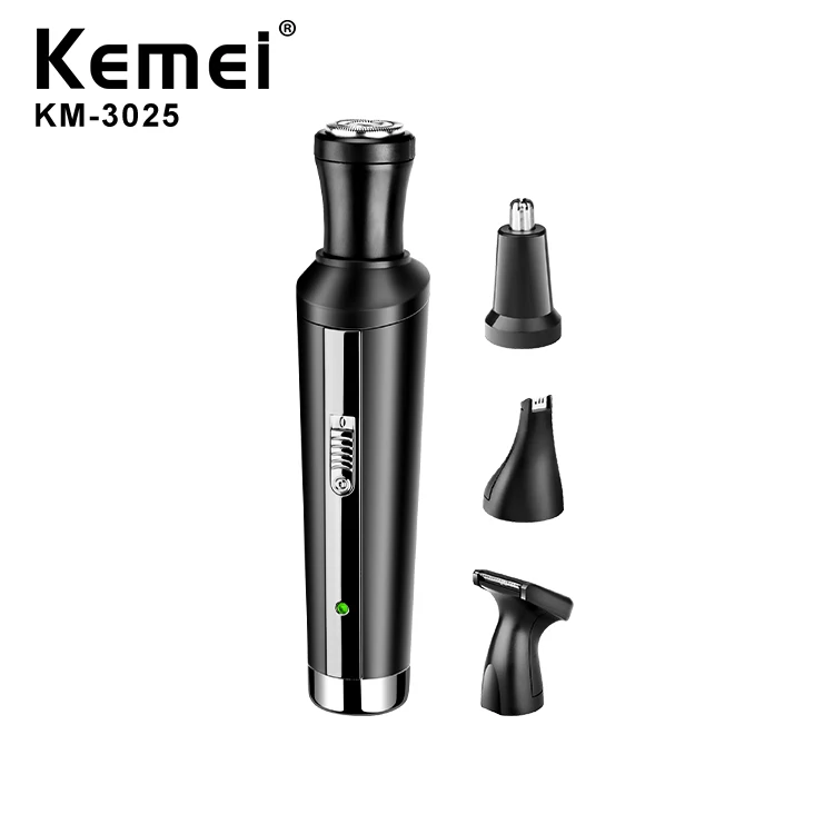 Kemei KM-3025 изготовленным на заказ логосом бытовой Высокое качество светодиодная лампа электрическая машинка для стрижки волос в