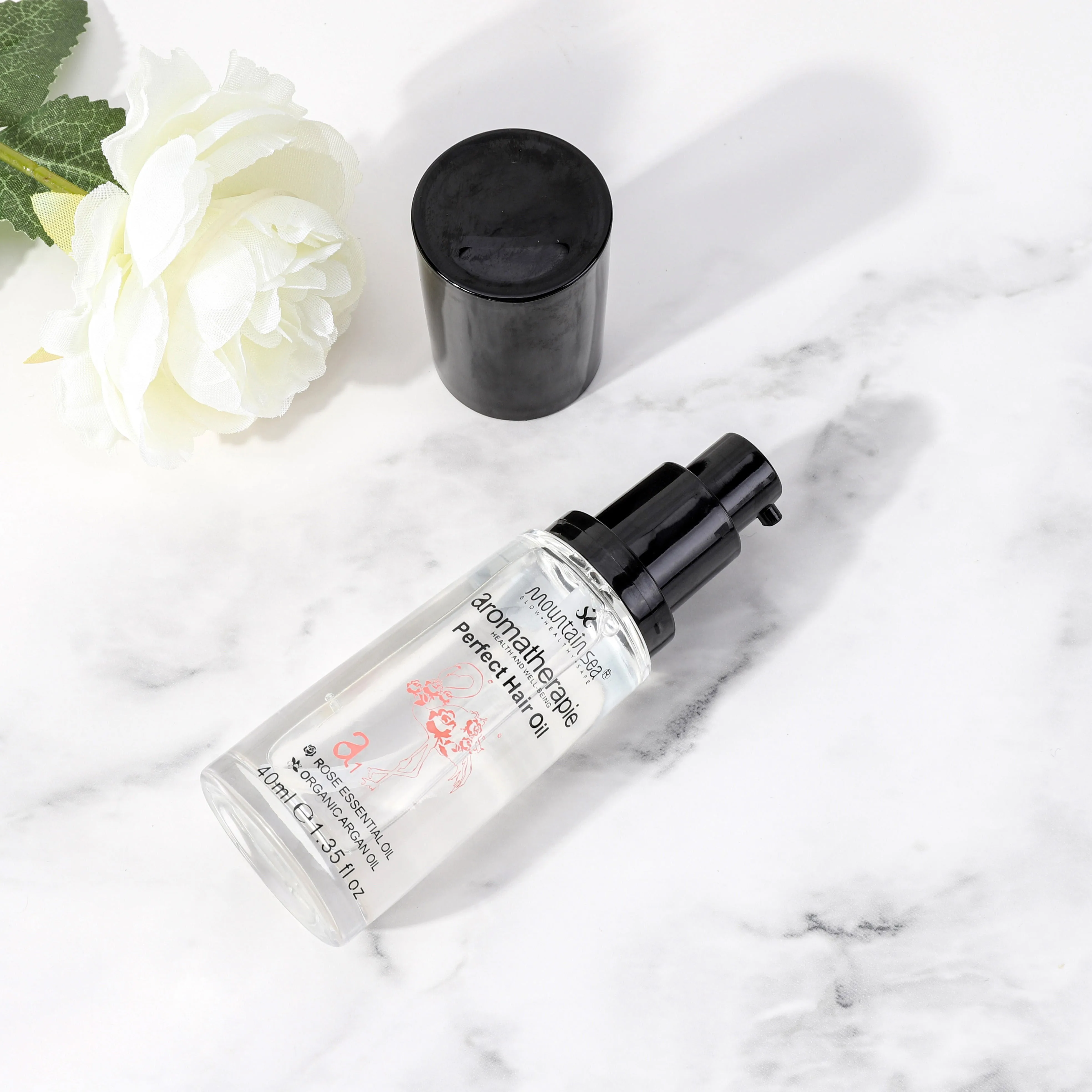 Private Label Mountain Sea Preservative Free Organic Argan Oil Hair Treatment Perfect Hair Oil