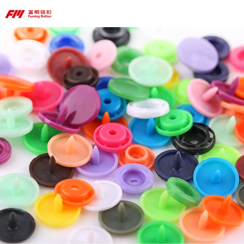 Various Colors Available eco friendly Snaps Button Manufacturer In China Snap Fastener T3 T5 T8 Plastic Snap Buttons