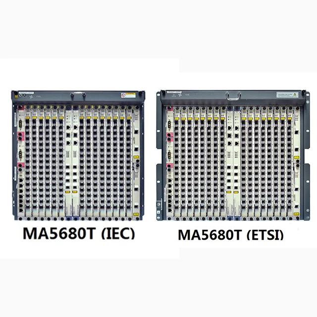 Brand NEW Huawei MA5680T OLT gpon epon 10G FTTH olt Fiber optic equipment with 16 ports PON Service Card