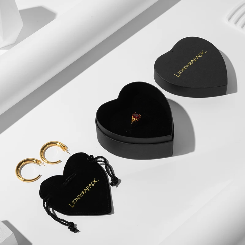 Lionwrapack Custom Logo Sustainable & Eco-Friendly Paper Packaging for Rings & Bracelets Jewelry Boxes with Custom Logo