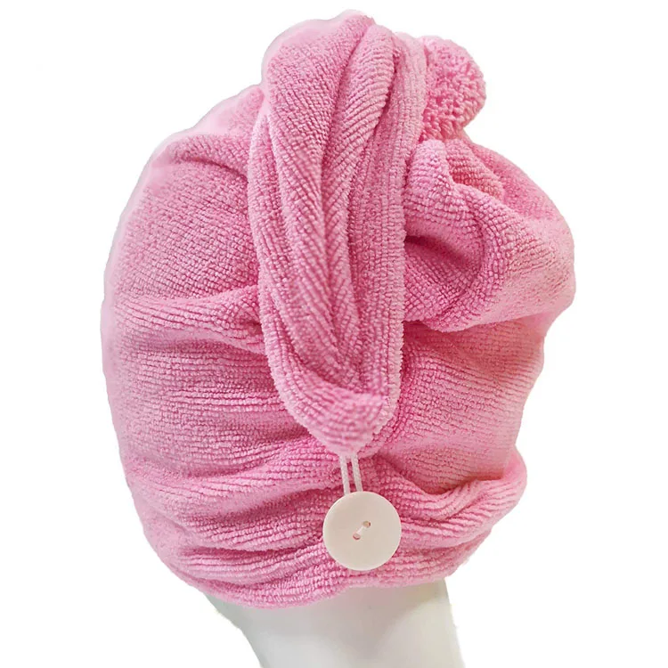 microfiber hair turban towel shower spa head wrap hair turban towel
