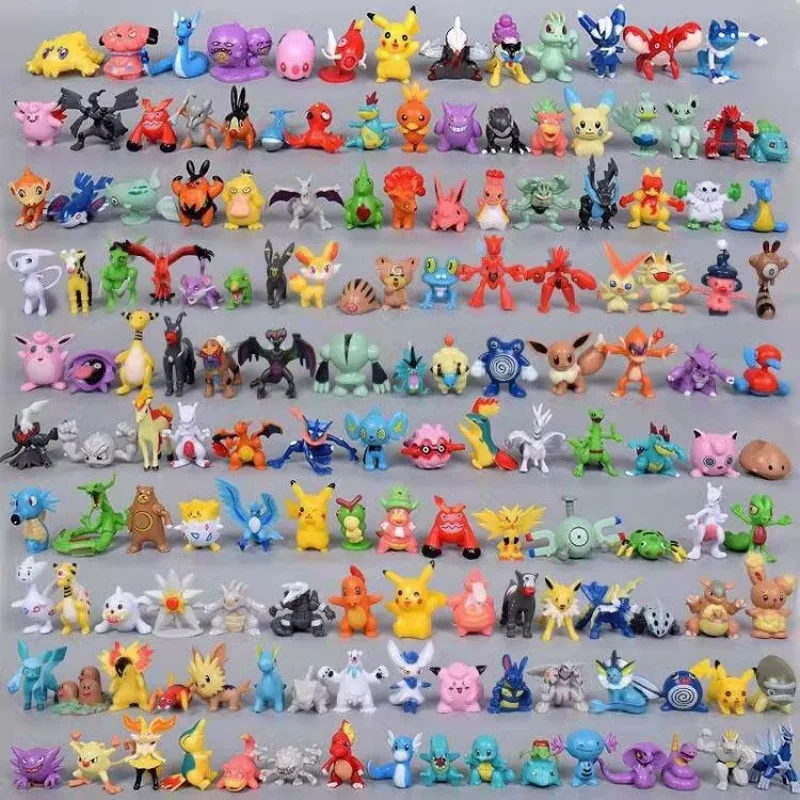 144 Wholesale Good Quality 2-3cm Mini Child Toy Action Figure pokemoned go for pokemoned Kids