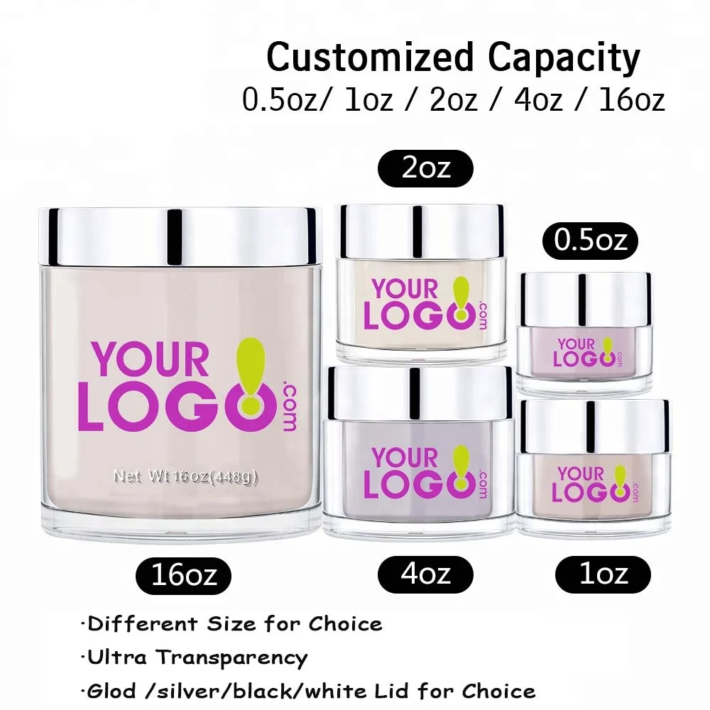 Oem Custom Fast Dry Acrylic Powder For Dipping 1oz/2oz Nail Glitter Dip Powder Set System 3 In 1 Matching Color Private Label